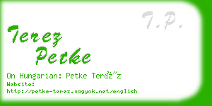 terez petke business card